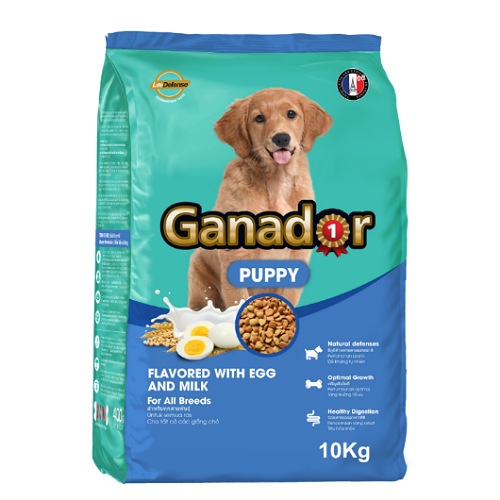 Thức ăn cho chó con Ganador vị Trứng và Sữa Egg and Milk 10kg