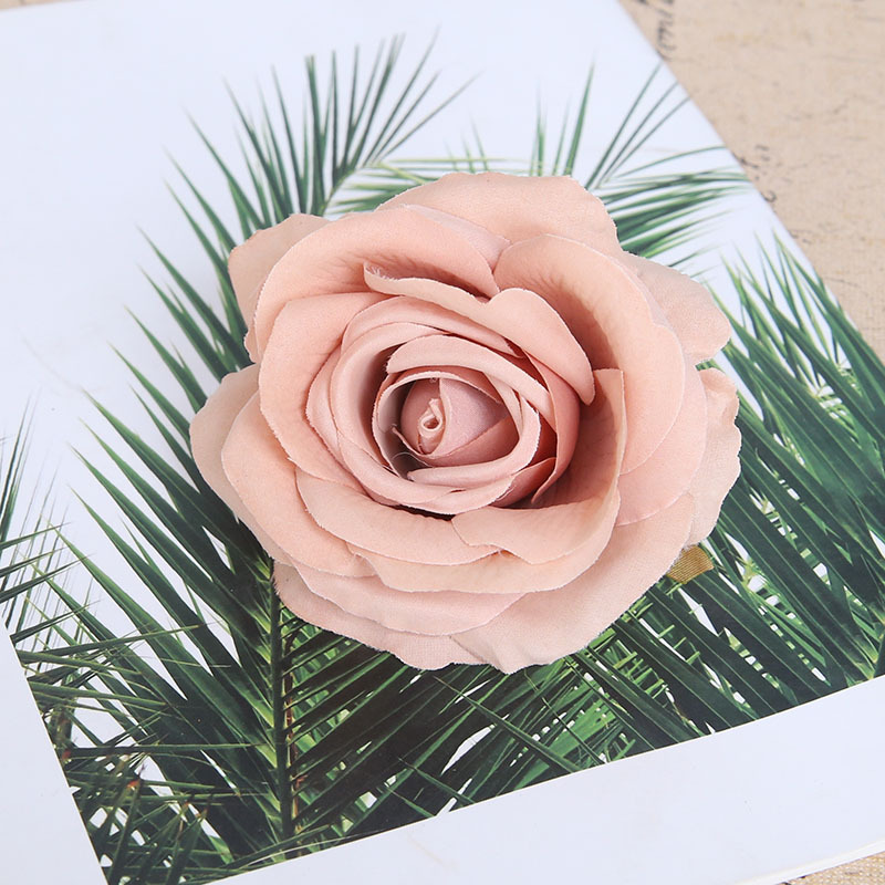 Đầu Hoa Hồng Giả 11cm Trang Trí  Decor Handmade