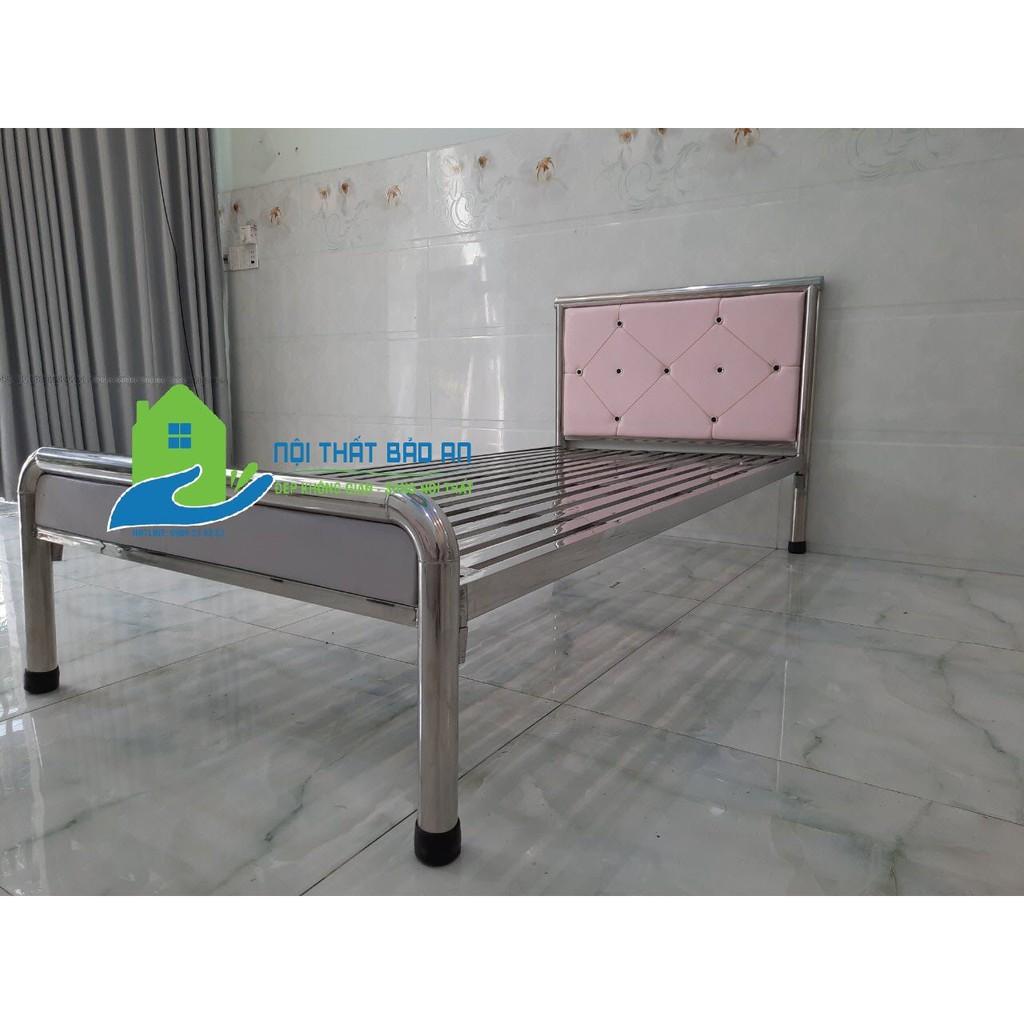Giường ngủ inox tròn cao cấp nhiều kích thước từ 1m đến 1m8x2m - Mẫu 01 - Nội Thất Bảo An