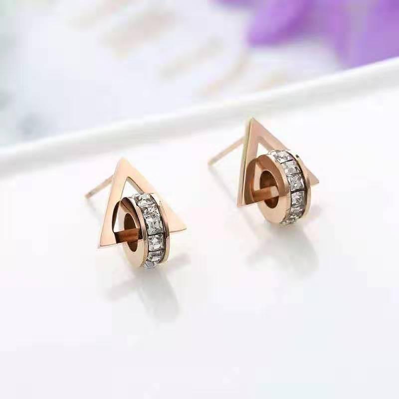 Bông Tai Khuyên Tai Nữ Titan Không Gỉ Hạt Lấp Lánh Sang Trọng Style Hàn Quốc FBT05