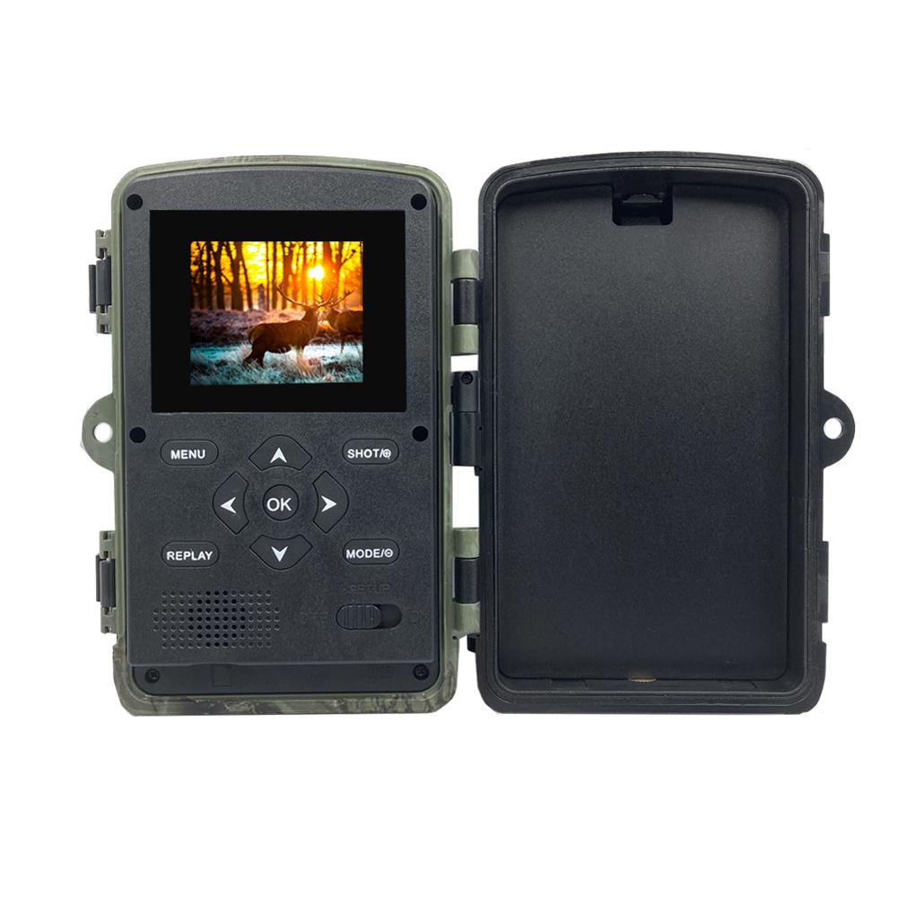 16MP 1080P Day Night Photo Video Taking Camera Outdoor Home Monitoring Camera with 34 Infrared Lights 32G Storage Card