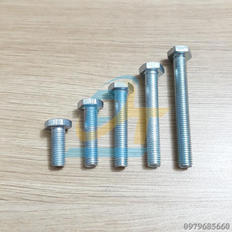 Set 25 bộ bulong + con tán mạ kẽm M7