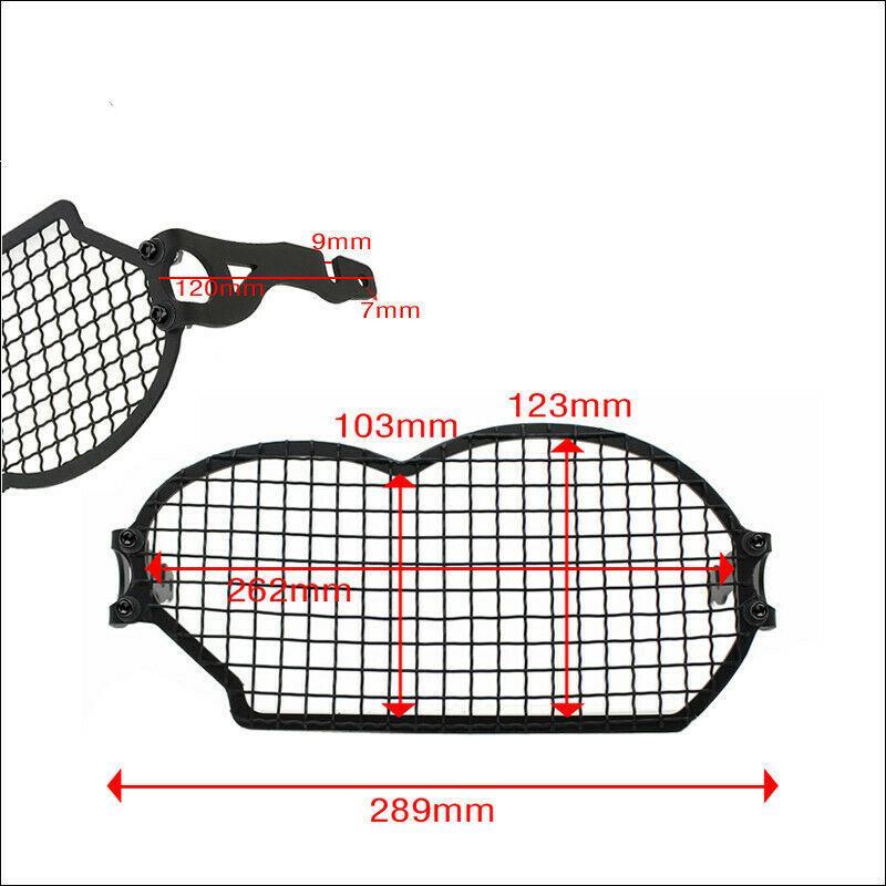 Black Motorcycle Headlight Protector Guard Grill for   2004-2012