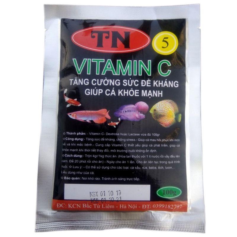 TN5 VITAMIN C- Tăng Cường Sức Đề Kháng Giúp Cá Khỏe Mạnh Khi Thời Tiết Tay Đổi, Môi Trường Không Ổn Định