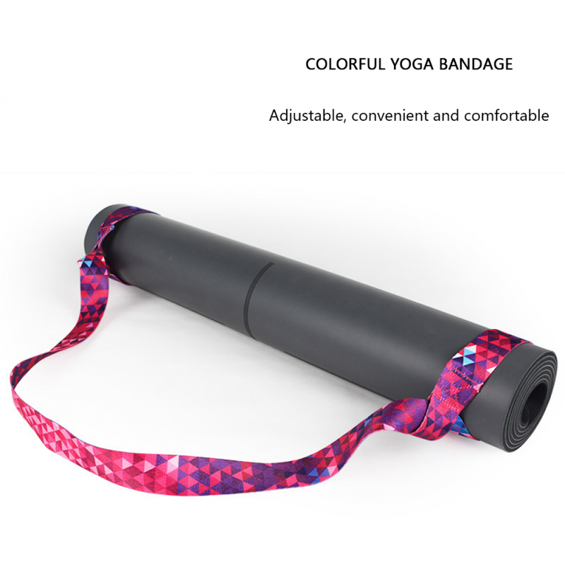 Yoga mat dây đeo đai điều chỉnh đôi vai thể thao mang dây đai tập thể dục kéo dài thiết bị thể dục thiết bị đàn hồi đai yoga nóng Color: YL