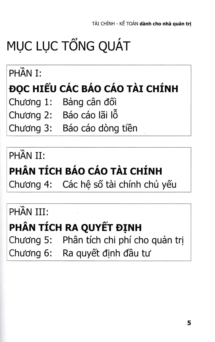 Tài Chính Kế Toán Dành Cho Nhà Quản Trị_KT