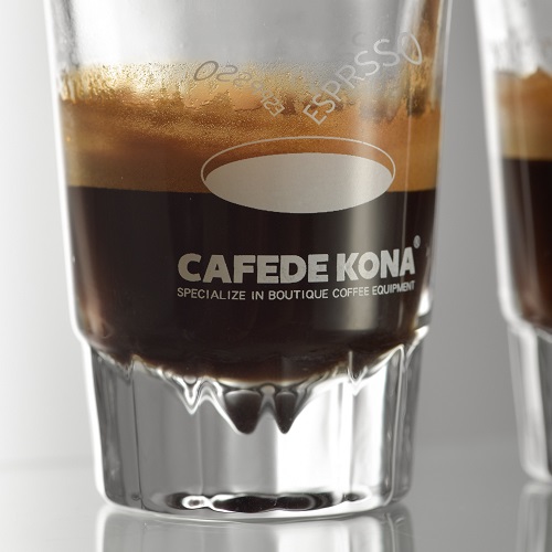 Ly thủy tinh espresso test shot 50ml chuyên dụng siêu dày trong suốt có vạch đong Cafede Kona