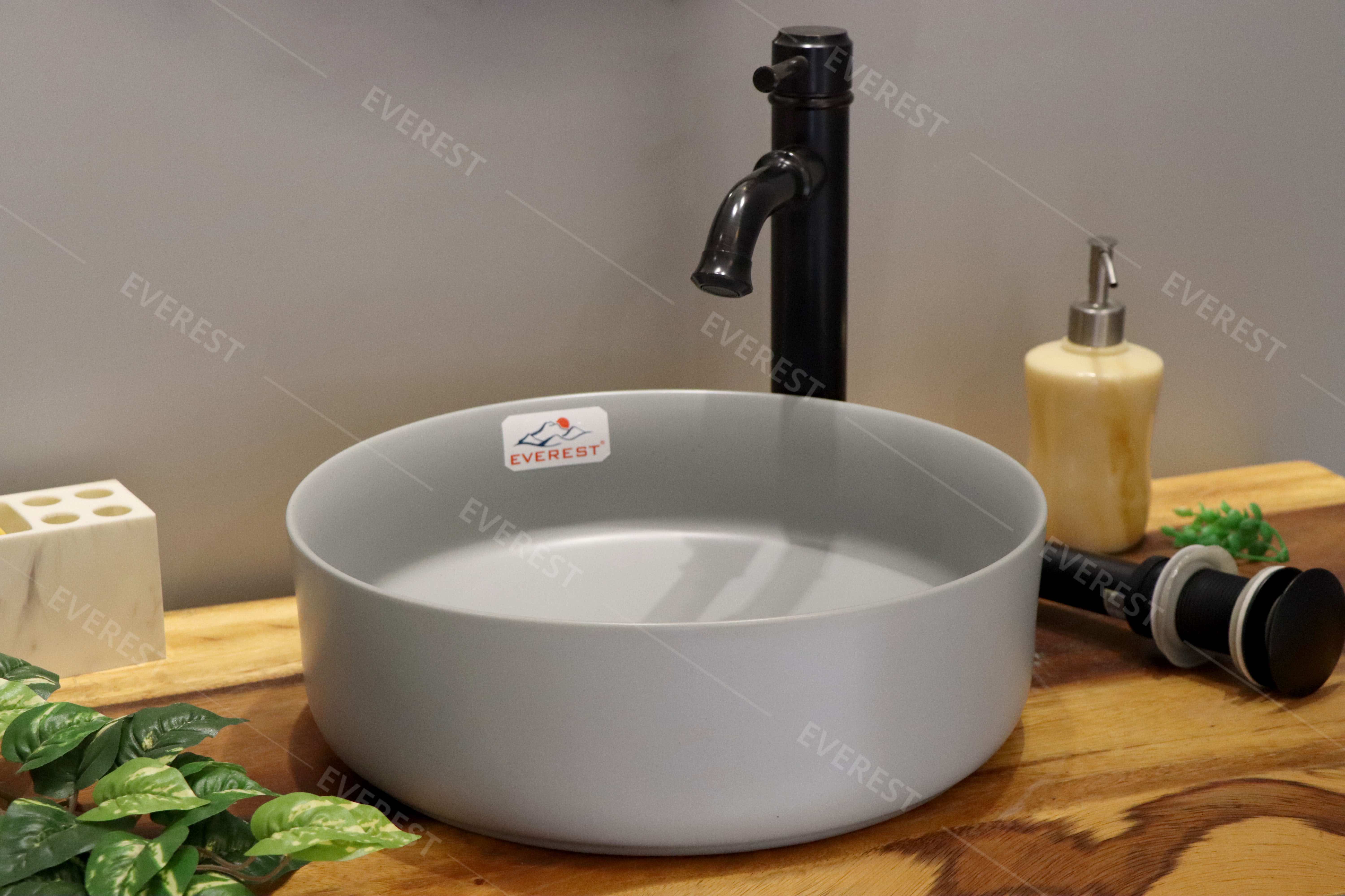 Chậu sứ màu mỹ thuật EVEREST EV-CS05