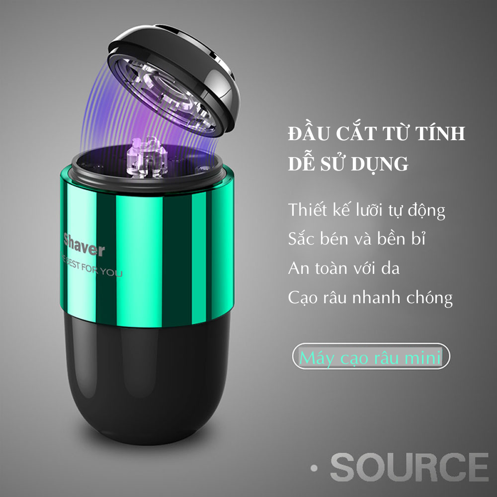 Máy cạo râu mini BOORUI T001, dao cạo điện đa năng cho nam,động cơ mạnh mẽ lưỡi dao sắc bén, thiết kế nhỏ gọn tiện lợi sang trọng dễ mang theo - Hàng chính hãng