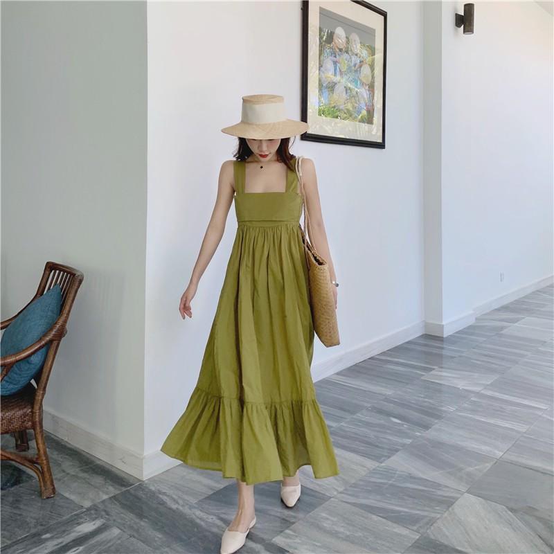 VÁY MAXI ĐẦM MAXI ĐI BIỂN VÁY ĐI BIỂN VÁY TRẮNG VÁY DÀI ĐẦM DÀI VÁY XÒE ulzzang style