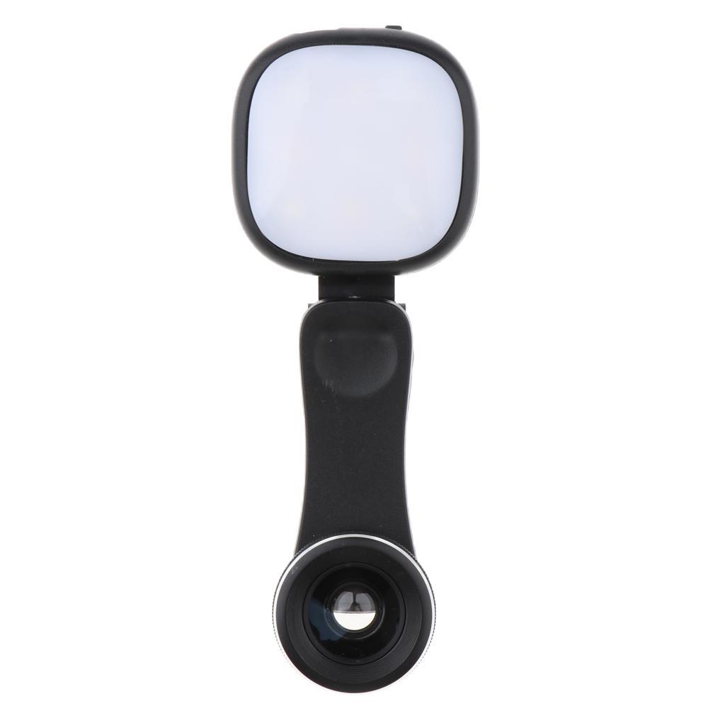 Selfie Ring Light Fill Light Rechargeable LED Light with Mobile Lens Kit for Smartphone
