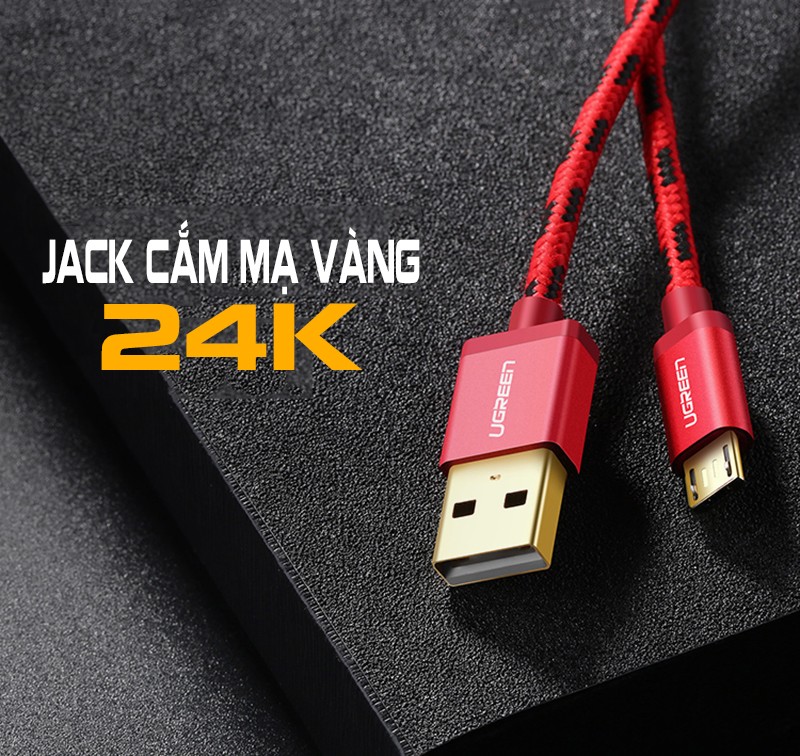 Cáp Micro Usb Dài 1,5M Ugreen 40458 - Hàng chính hãng