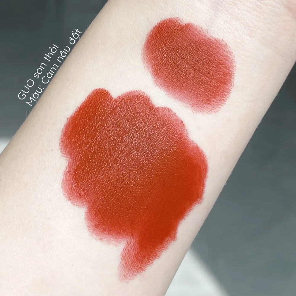 Son Lì Anh Thảo Cam Nâu Đất GUO - True Matte Lipstick 5gr