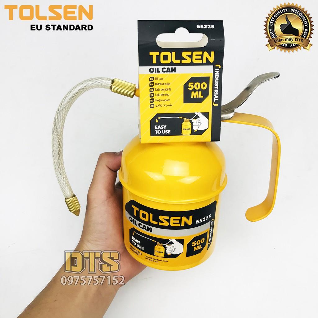 Bình châm nhớt công nghiệp kim loại cho máy móc cơ khí, ống nhựa dẻo TOLSEN 500ml (Vịt dầu kim loại)- Tiêu chuẩn Châu Âu