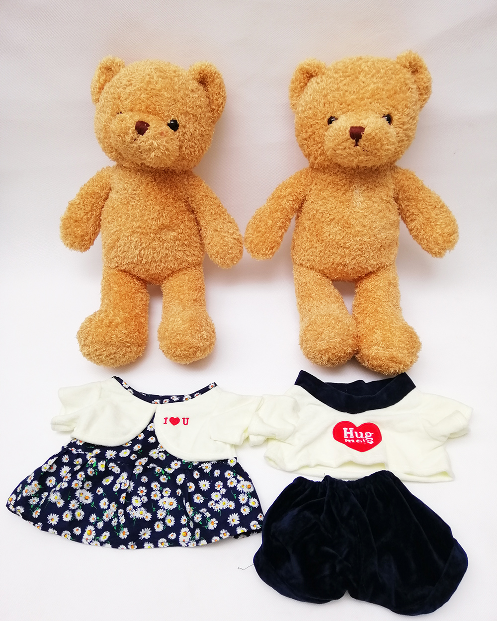 Cặp gấu bông Teddy Bear Hug Me trang phục sang trọng - Hugme202