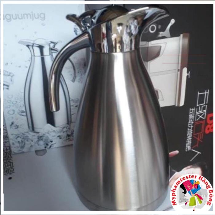Bình giữ nhiệt mỏ vịt 2L nóng lạnh ruột inox 304 cao cấp
