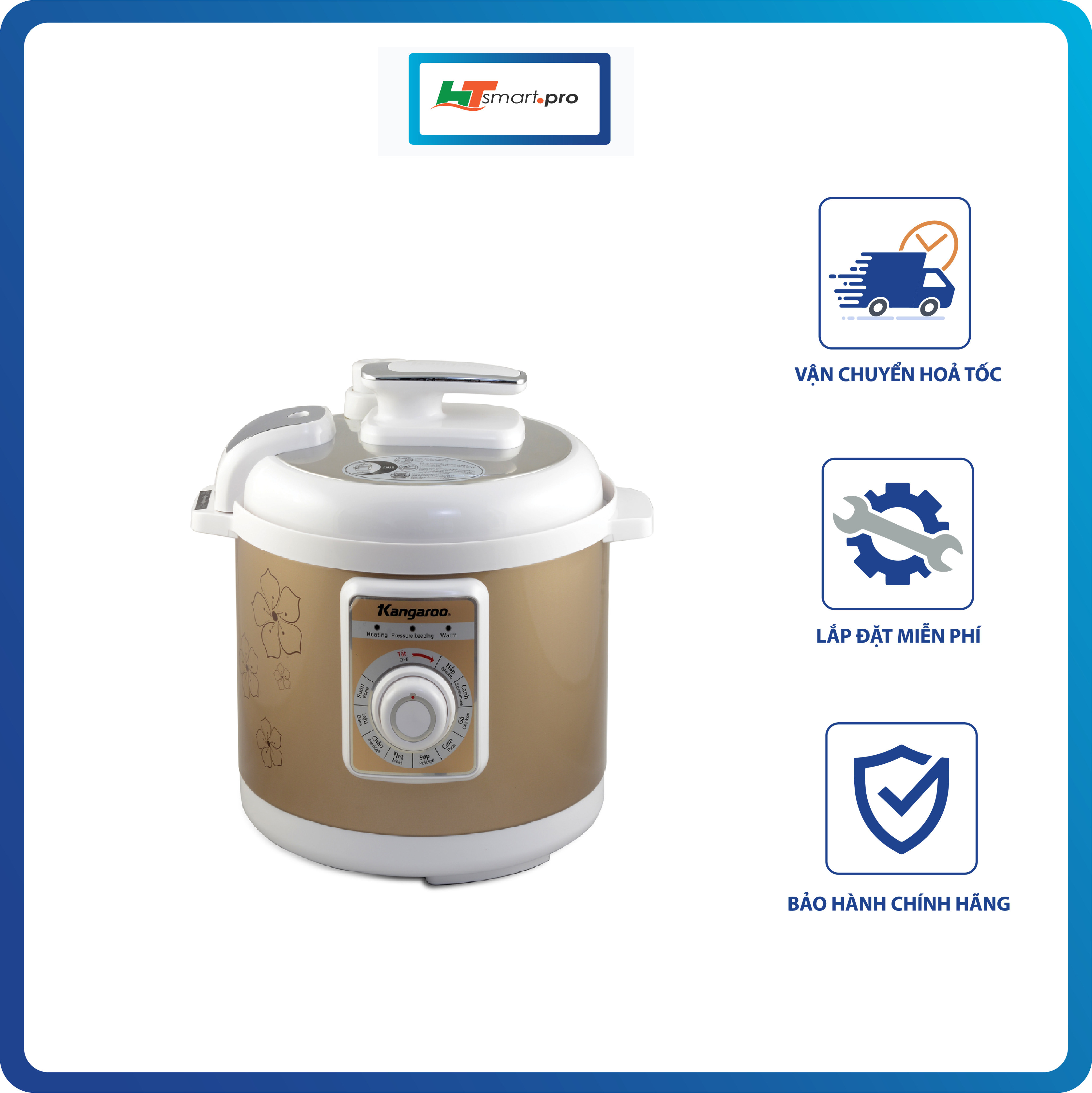 Nồi áp suất đa năng Kangaroo KG137 (6L) - hàng chính hãng