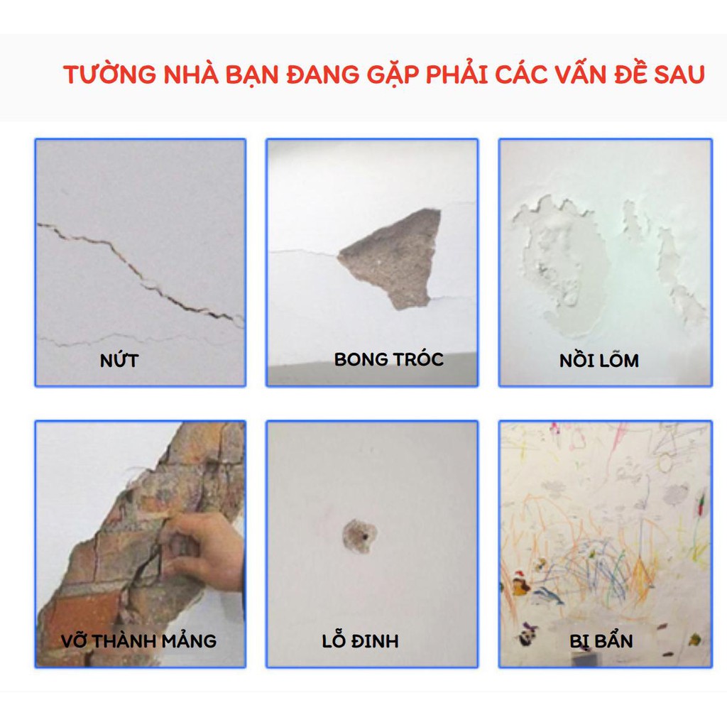 Keo Dán Tường Đa Năng - Trám Vết Nứt Tường Thông Minh- LOẠI 1 - HÀNG CHÍNH HÃNG