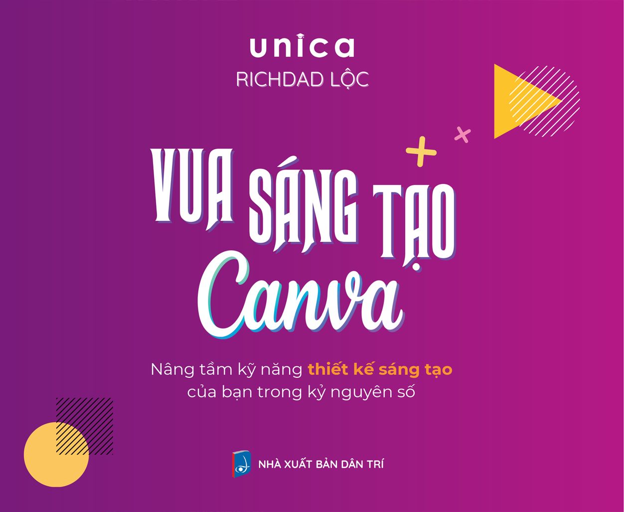 Sách Vua sáng tạo Canva cùng Richdad Lộc kèm khóa học Online