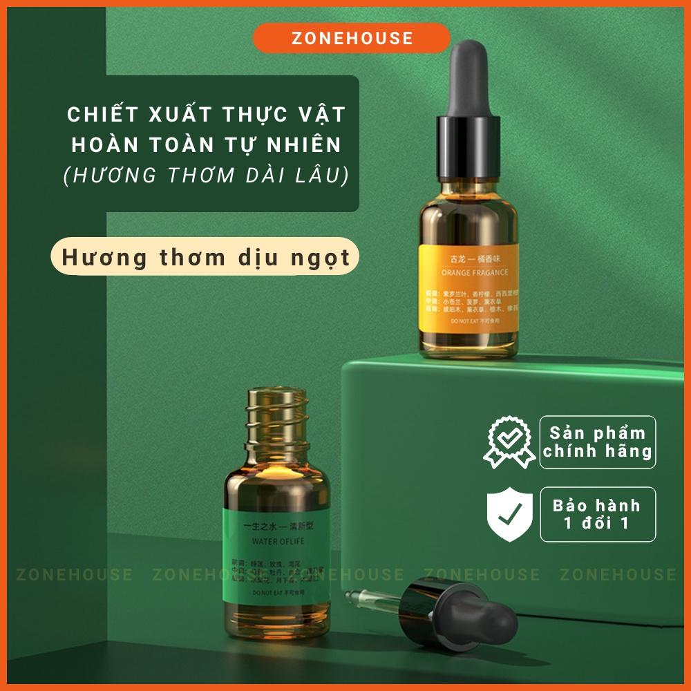 Tinh dầu tự nhiên chiết xuất hoàn toàn từ thực vật, an toàn sức khoẻ, mùi hương dễ chịu, lan toả sâu ZONEHOUSE