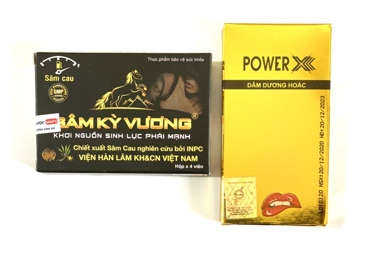 Viên Uống Tăng Cường Sinh Lý Sâm Kỳ Vương + Sủi Bổ Thận Tráng Dương Power X