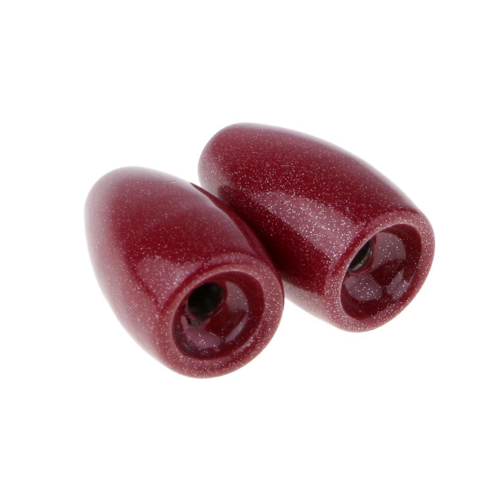 2~3Pcs Fishing Tungsten Weights Sinker Flipping Weight Red 1/4 oz - 1/16 oz