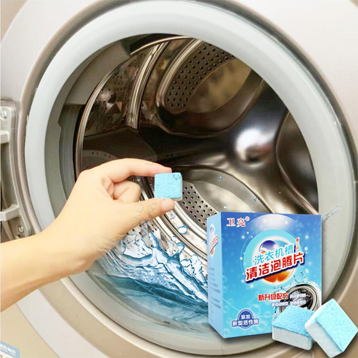 Combo 12 Viên Sủi Tẩy Vệ Sinh Khử Trùng Và Làm Sạch Lồng Máy Giặt