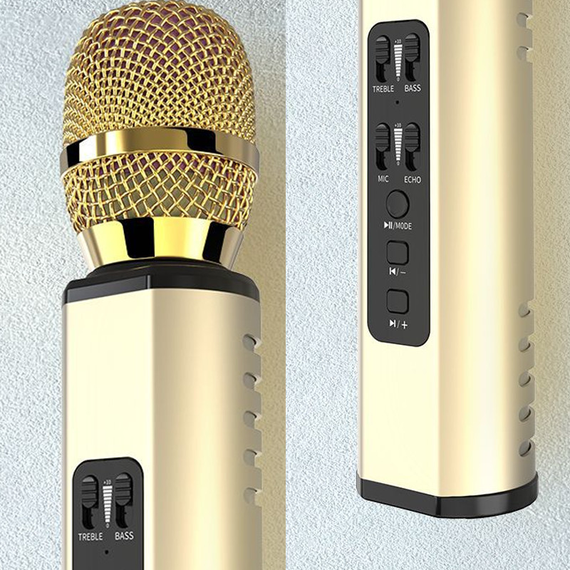 Mic Bluetooth Hát Karaoke Trên Điện Thoại Kết Nối Không Dây - Hàng Chính Hãng PKCB