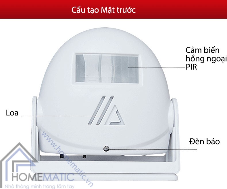 Chuông Cửa Báo Khách Cảm Ứng Hồng Ngoại 5301