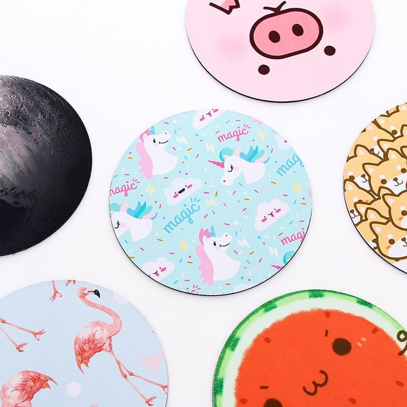 Tấm lót chuột TBTIC cao su dày dặn hình động vật hoạt hình đáng yêu không trơn cho ma