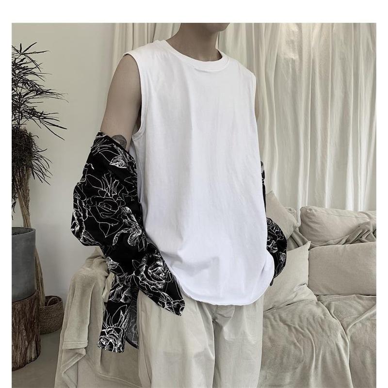 Áo tanktop xẻ tà Jack Lane, áo tanktop nam nữ unisex