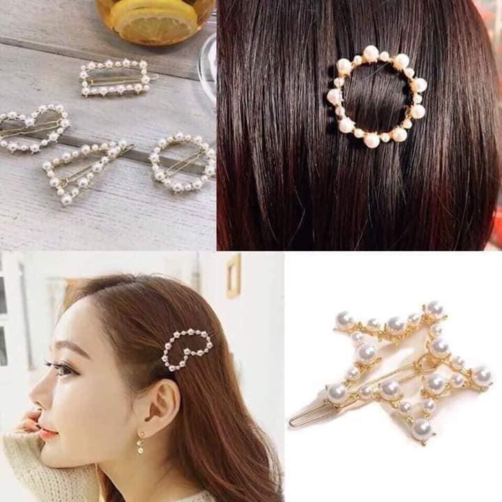 KẸP TÓC ĐÍNH HẠT HÌNH HỌC MỚI