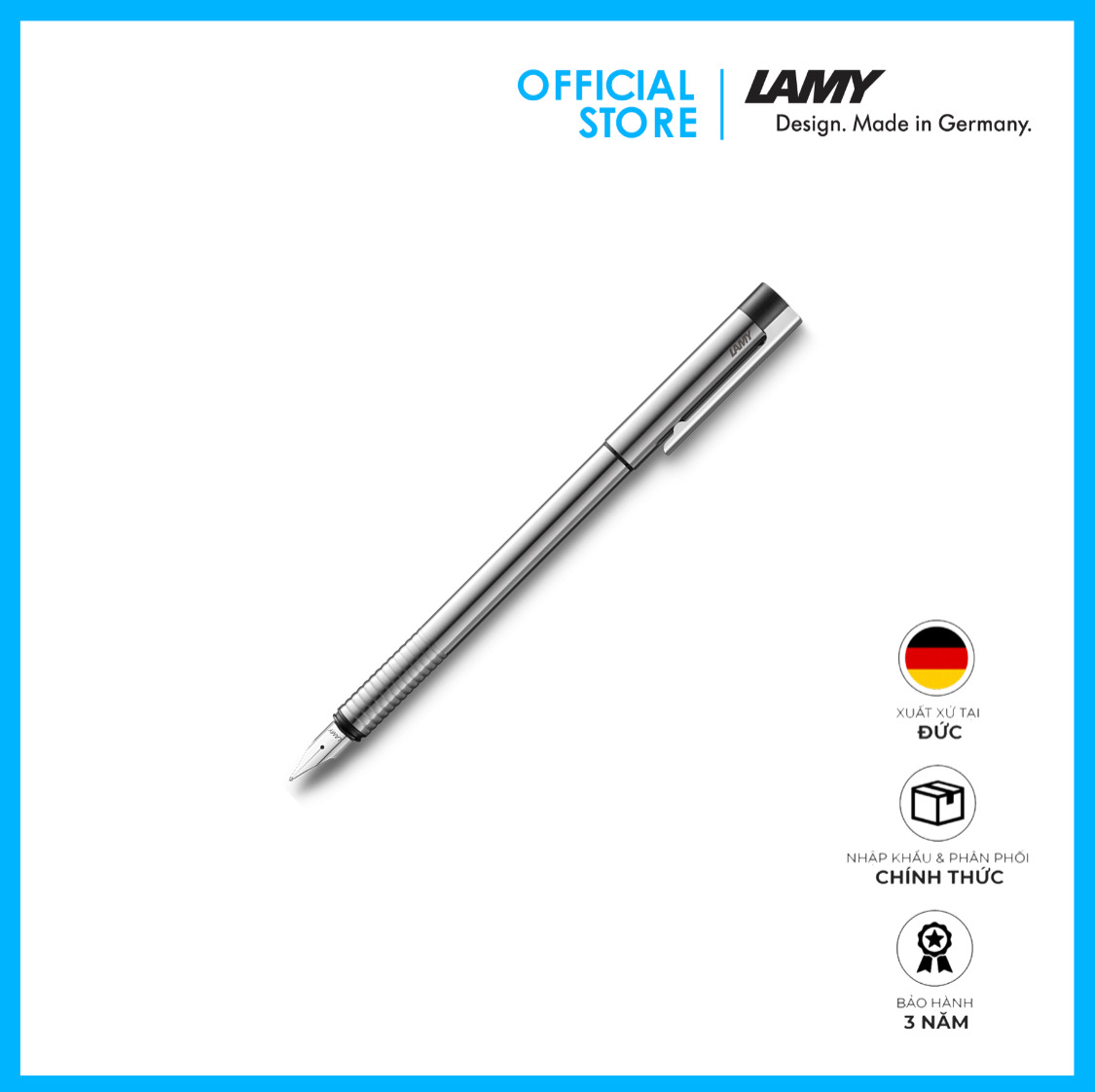 Bút Máy Lamy Logo (Steel) 005