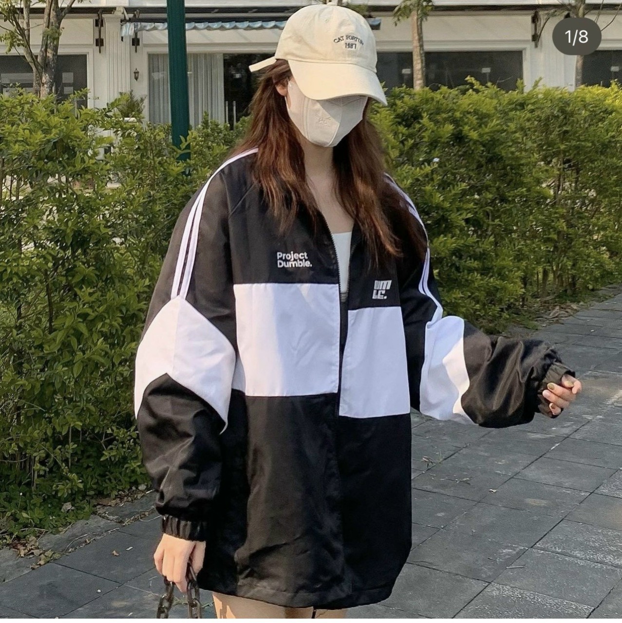 ÁO KHOÁC DÙ DUM 2 LỚP DÂY RÚT Có Túi Trong Cao Cấp Hot Trend FORM RỘNG UNISEX