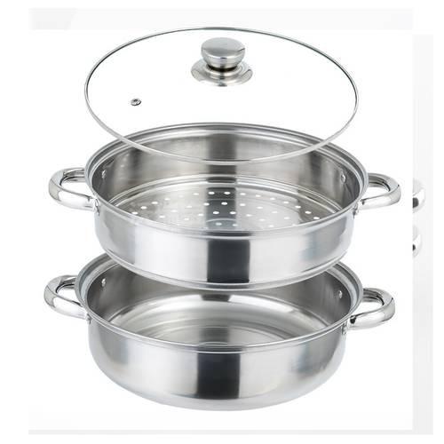 Nồi hấp inox 2 tầng đa năng dùng được cho bếp từ (size 28cm)