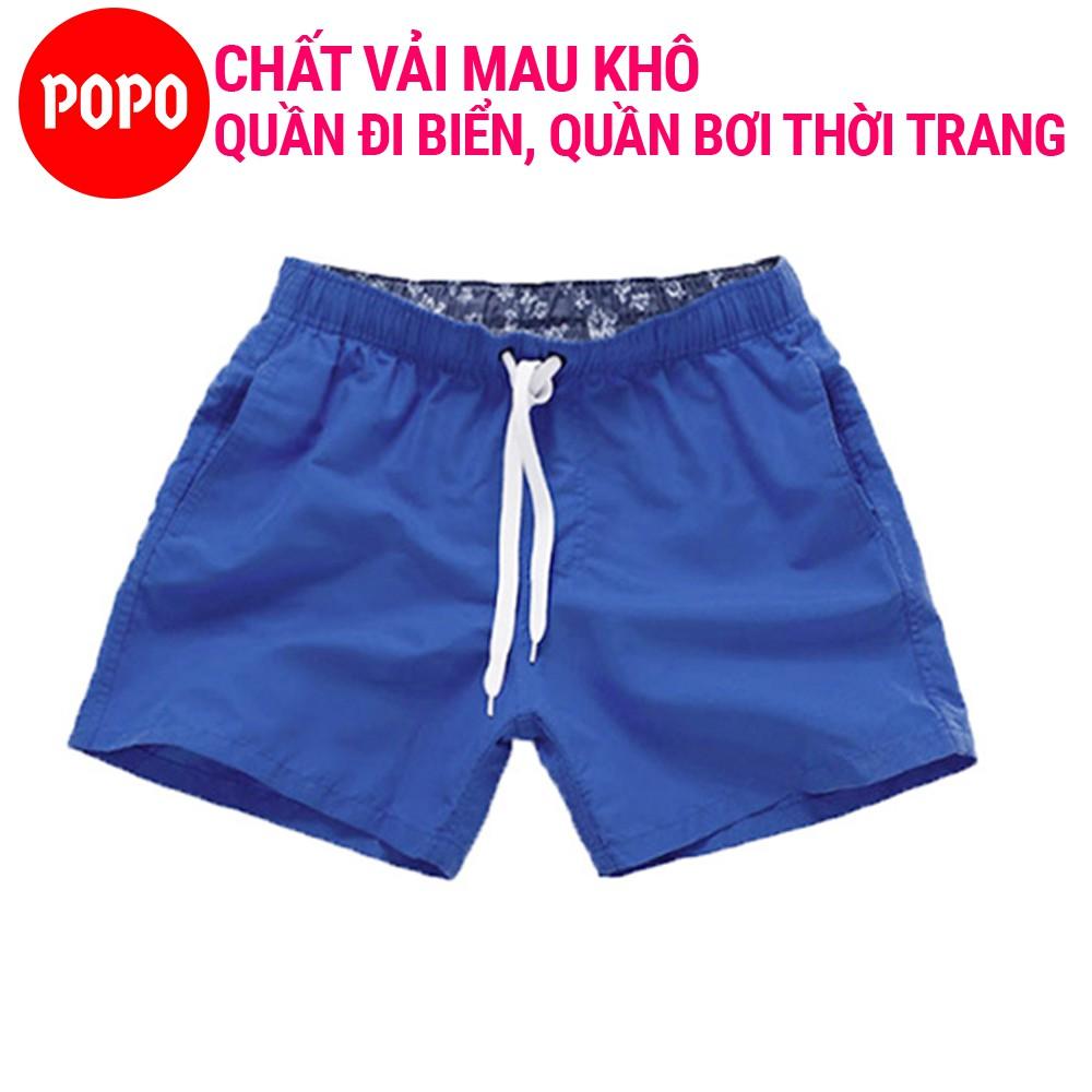 Quần bơi nam, dùng đi biển, hồ bơi dáng thể thao POPO ST1 chất vải thoáng khí