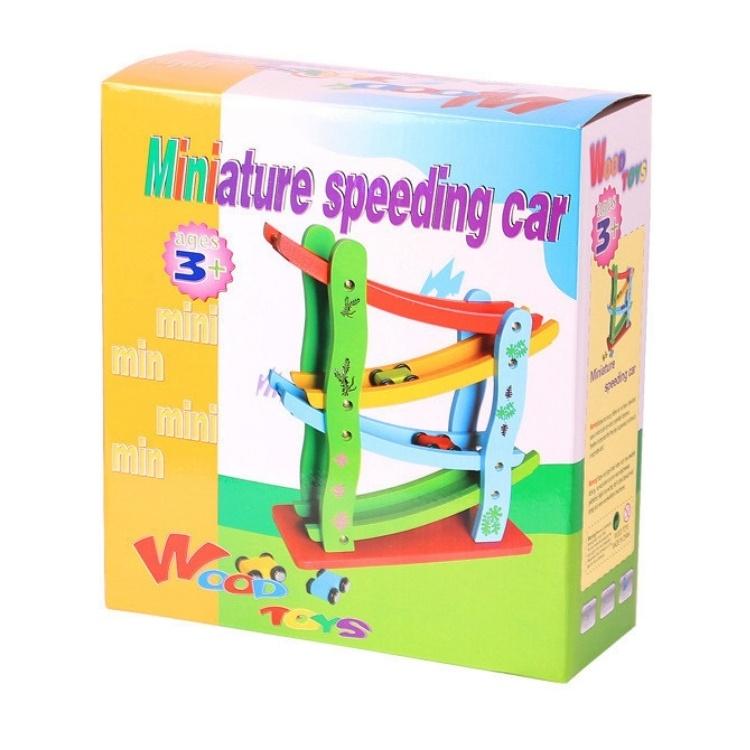 Đồ Chơi Gỗ Xe Trượt 4 Tầng Bằng Gỗ Cho Bé