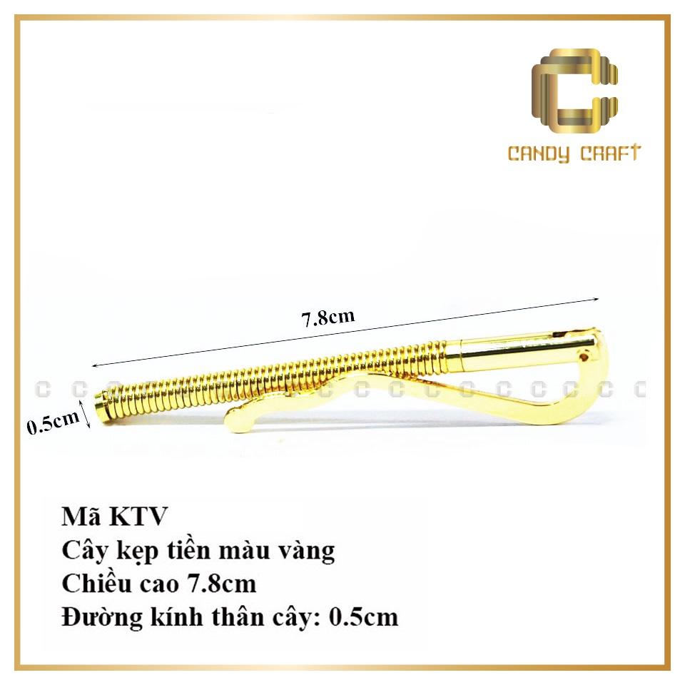 Cây kẹp tiền - 1 cây Vàng 7.8cm