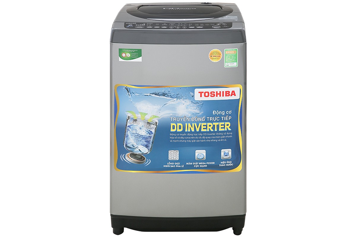 Máy giặt Toshiba Inverter 9 Kg AW-DJ1000CV SK- Hàng Chính Hãng + Tặng Bình Đun Siêu Tốc