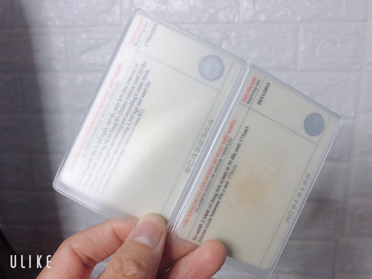 Combo 10 Túi Ví Đựng Bảo Vệ Chống Xước Thẻ ATM, CCCD , Card Visit, Driver License Bằng Lái Xe Trong Suốt Hiệu Hier