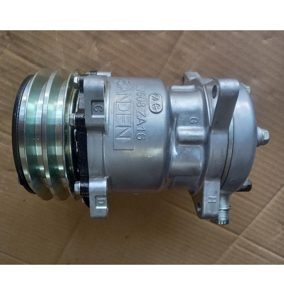 Lốc điều hòa Sanden 508 2A 12V/24V hàng xịn Sanden Singapore