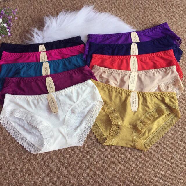Combo 10 quần lót thông viền ren thoáng mát