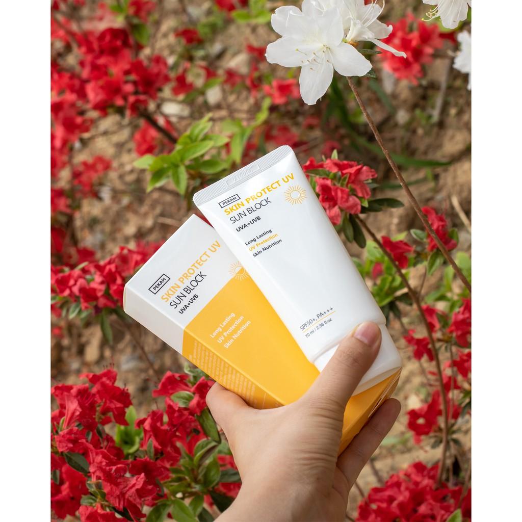 (SPF 50+) Kem Chống Nắng Vật Lí Dưỡng Trắng PEKAH SKIN PROTECT UV SUN BLOCK