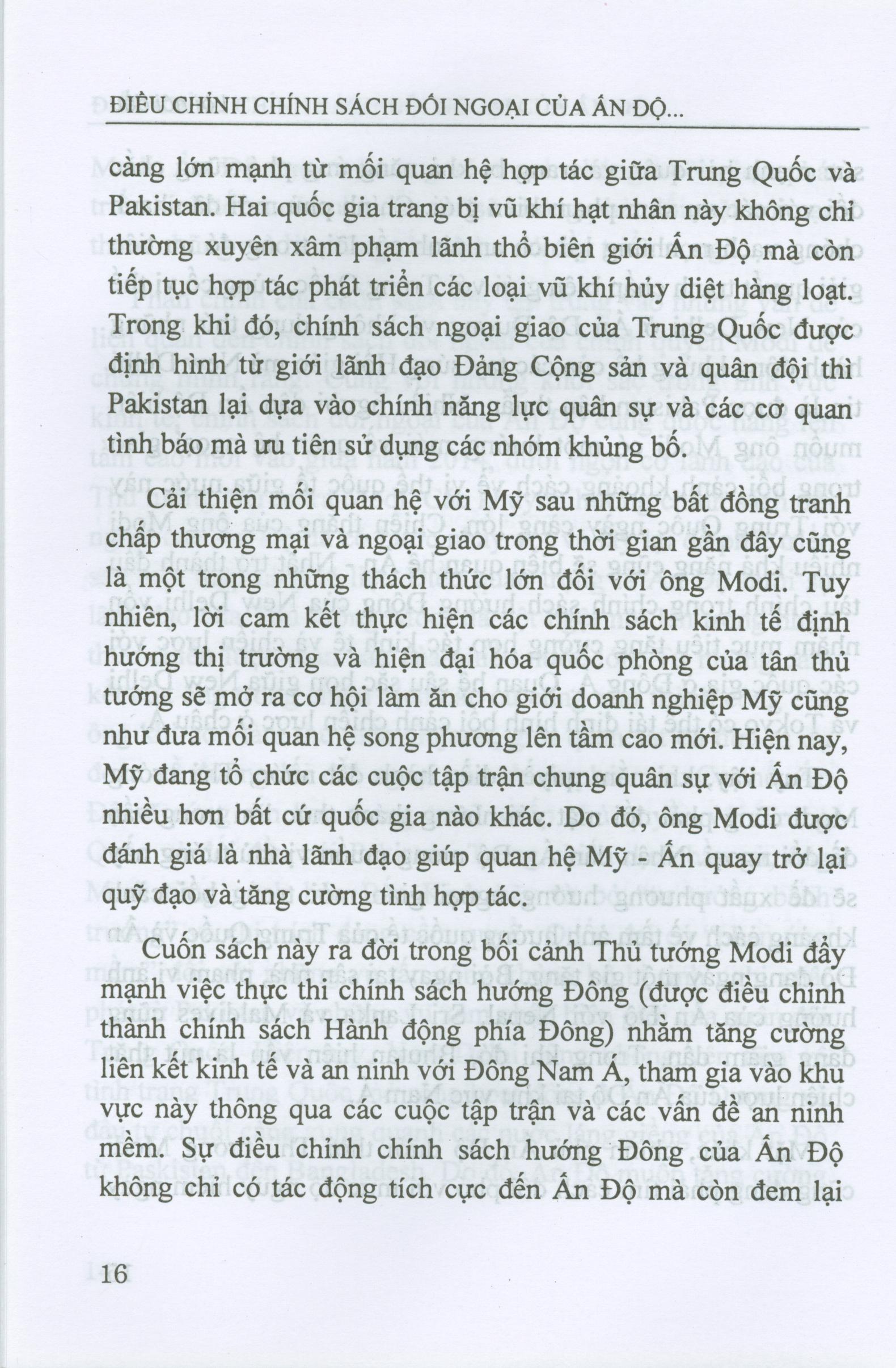 Điều Chỉnh Chính Sách Đối Ngoại Của Ấn Độ Dưới Thời Thủ Tướng N.Modi