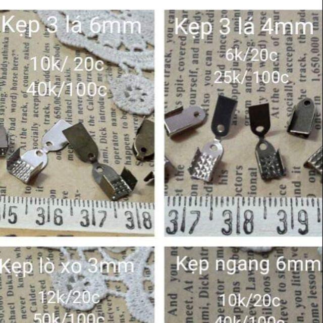 Kẹp vòng 3 lá , nguyên liệu làm vòng tay, nguyên liệu handmade, kẹp dây vòng