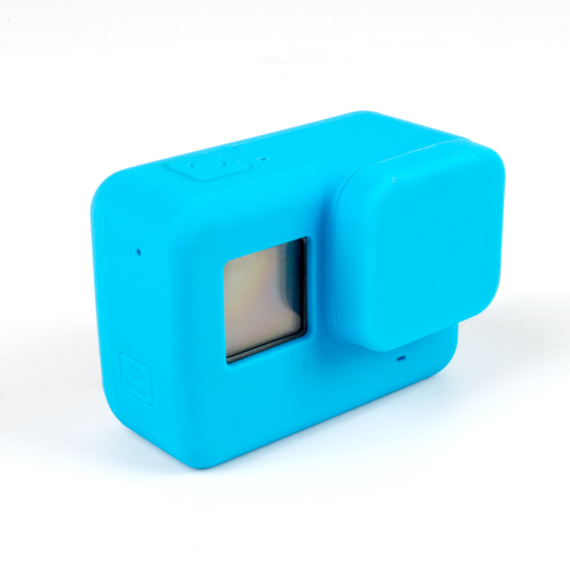 Đối với các phụ kiện Go Pro Phụ kiện Máy ảnh hành động Vỏ bảo vệ Silicone Case Lens Lens nắp nắp cho GoPro Hero 5 6 7 Máy ảnh anh hùng đen