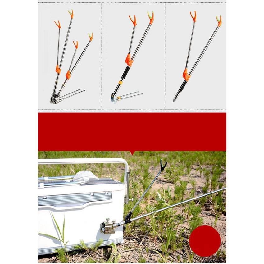 Chống cần Câu Đài Đôi Sanami Fishing-Chống Cần Câu Cá Cao Cấp, Gác cần câu đài câu cá siêu bền, tiện lợi Cx2