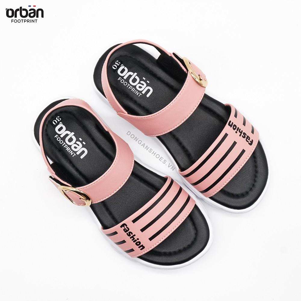 Dép sandal urban cao cấp cho bé SD2103 full màu đỏ hồng