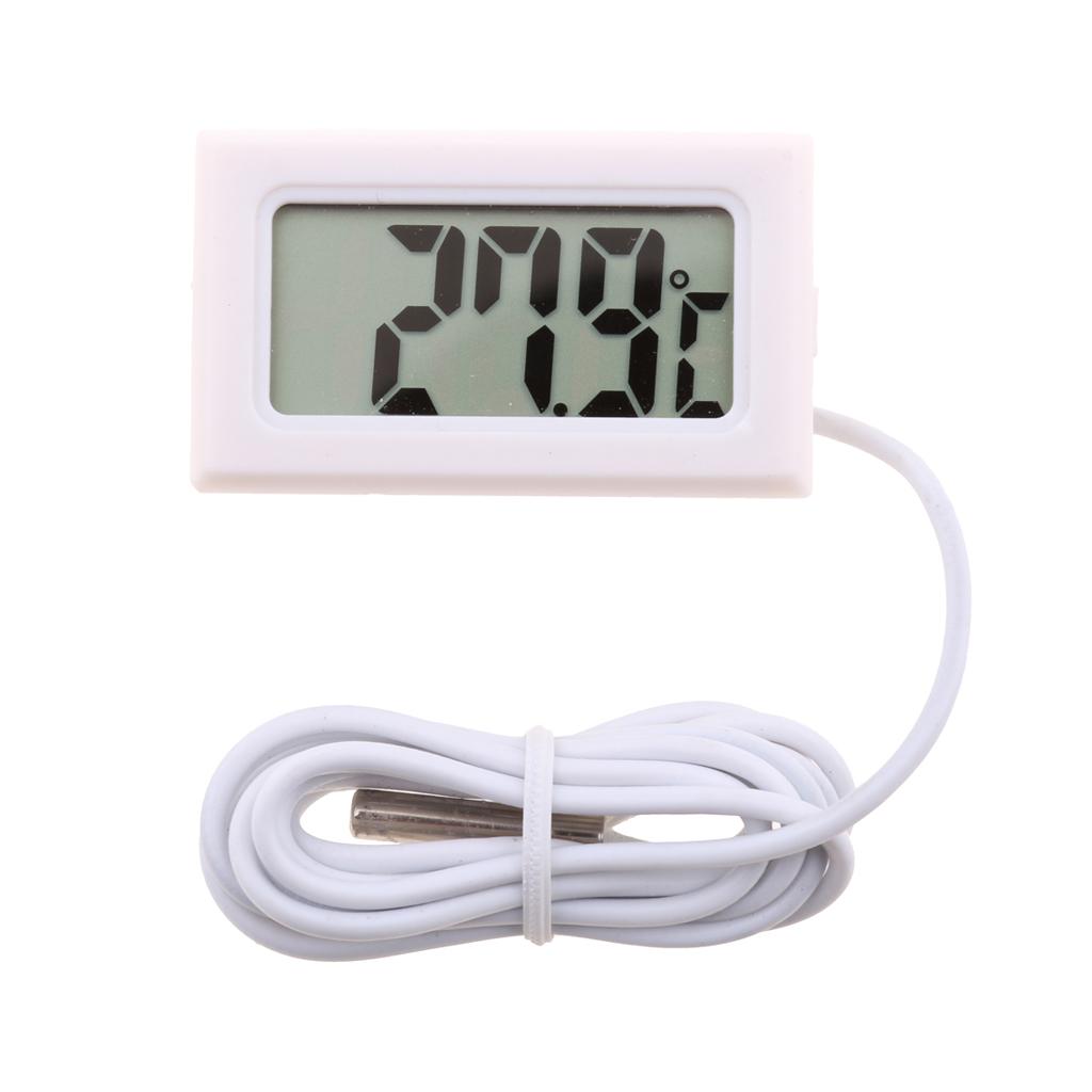 LCD Kỹ Thuật Số Hồ Cá điện Tử Bể Nhiệt Kế Nước Thủy Nhiệt Kế