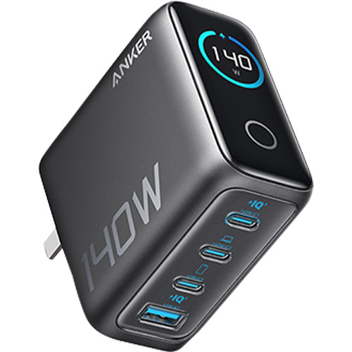 Combo cốc sạc Anker Zolo Fast Charging 1USB 3Type-C 140W + Cáp USB Type-C to Type-C PD 3.1 B2697 - Hàng chính hãng